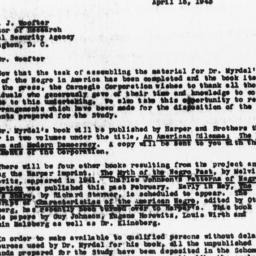 Letter from Frederick P. Ke...