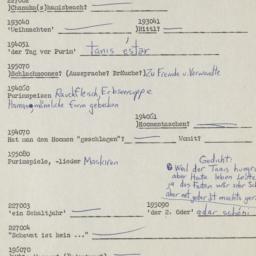Western questionnaire, answ...