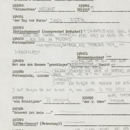 Western questionnaire, answ...