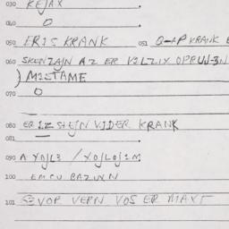 Eastern questionnaire, answ...