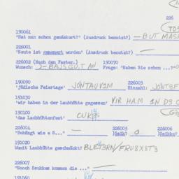 Western questionnaire, answ...