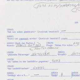 Western questionnaire, answ...