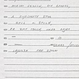 Eastern questionnaire, answ...