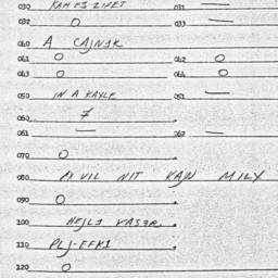 Eastern questionnaire, answ...
