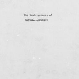 Reminiscences of Maxwell An...