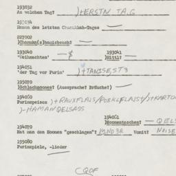 Westerm questionnaire, answ...
