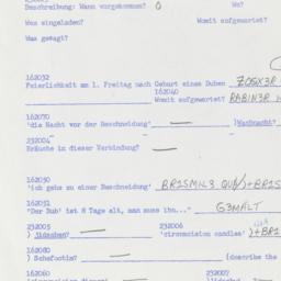 Western questionnaire, answ...