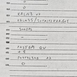 Eastern questionnaire, answ...