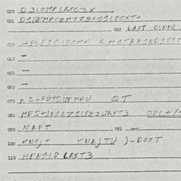 Eastern questionnaire, answ...
