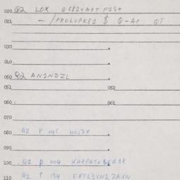 Eastern questionnaire, answ...