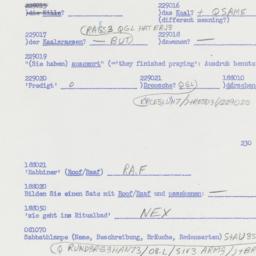 Western questionnaire, answ...