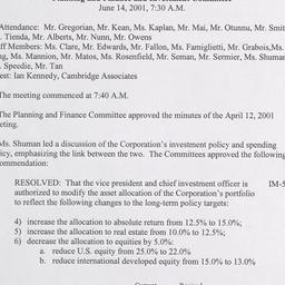 Investment Committee Meetin...