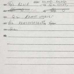 Eastern questionnaire, answ...