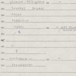 Eastern questionnaire, answ...