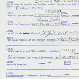 Western questionnaire, answ...