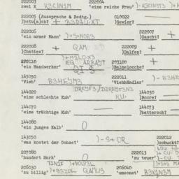 Western questionnaire, answ...