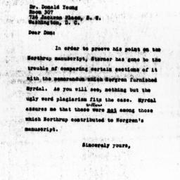 Letter from Charles Dollard...