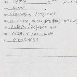 Eastern questionnaire, answ...