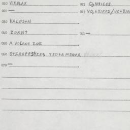 Eastern questionnaire, answ...