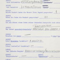 Western questionnaire, answ...