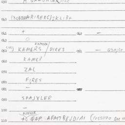 Eastern questionnaire, answ...