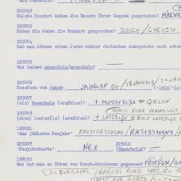 Western questionnaire, answ...
