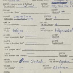Western questionnaire, answ...