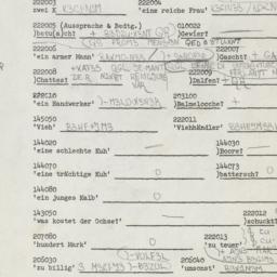 Western questionnaire, answ...