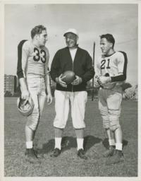 Coach Lou Little with Lou Kusserow and Gene Rossides