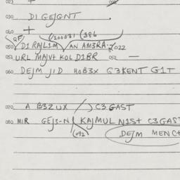 Eastern questionnaire, answ...