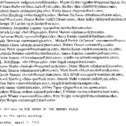 Announcements, 2003-04-09. ...