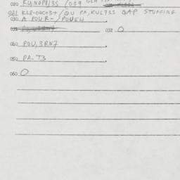 Eastern questionnaire, answ...