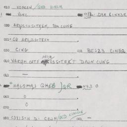 Eastern questionnaire, answ...