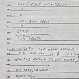 Eastern questionnaire, answ...