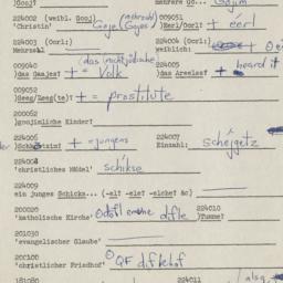 Western questionnaire, answ...