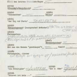 Western questionnaire, answ...