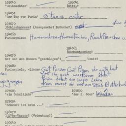 Western questionnaire, answ...
