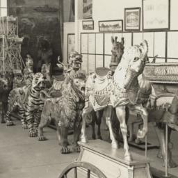 Carousel animal display at ...