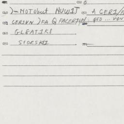 Eastern questionnaire, answ...