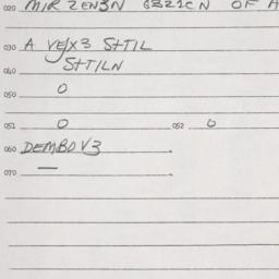 Eastern questionnaire, answ...