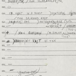 Eastern questionnaire, answ...