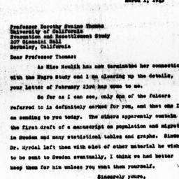 Letter from Florence Anders...