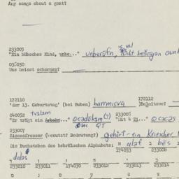 Western questionnaire, answ...