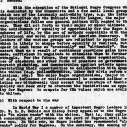 Memorandum on Negro Organiz...