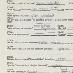 Western questionnaire, answ...
