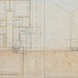 Second floor, roof plan