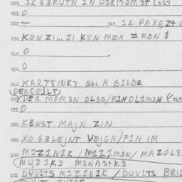 Eastern questionnaire, answ...