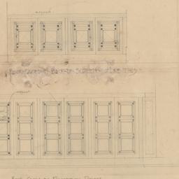 Bookcase glass design details