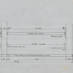 Stud, joist assembly detail