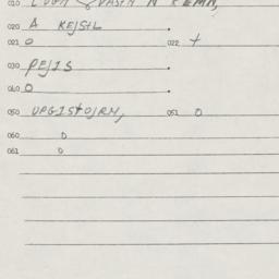 Eastern questionnaire, answ...